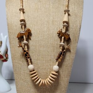 Safari Wooden Necklace